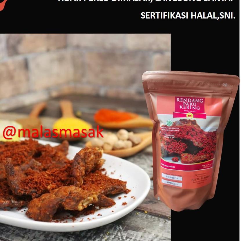 

✫ Rendang Paru Kering Restu Mande 200 gram ➽