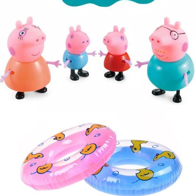 cake topper peppa figure peppa Pig family mainan peppa pig