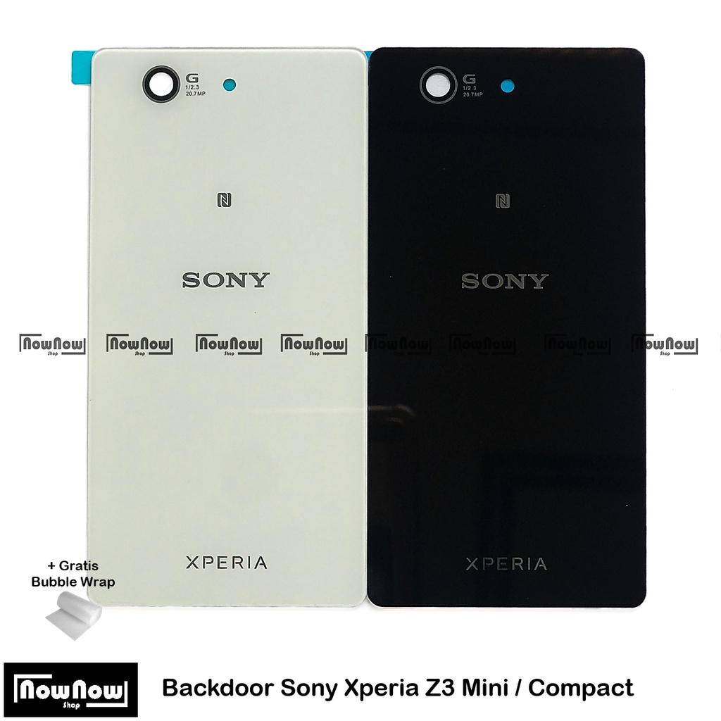 Backdoor Tutup Belakang Baterai Sony Z3 Mini / Z3 Compact D5803 D5830 D5833 SO-02G Backcover Back Casing Housing Cover Belakang Back Case Panel Replacement