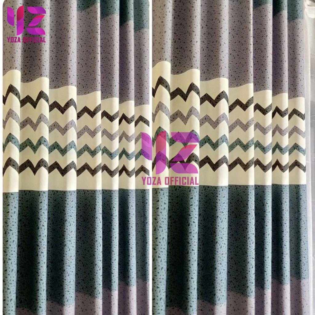 GORDEN JENDELA MINIMALIS MOTIF ZIGZAG