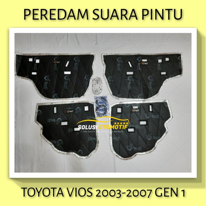 TOYOTA VIOS 2003-2007 Gen 1 Peredam Suara Pintu Aksesoris Mobil VTECH