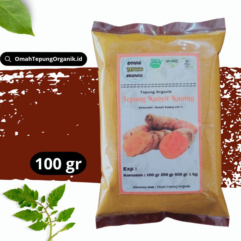 

Tepung Kunyit Kuning 100 GRAM/Bubuk Kunyit Kuning 100 GRAM/Serbuk Kunyit kuning/KUNYIT KUNING BPOM