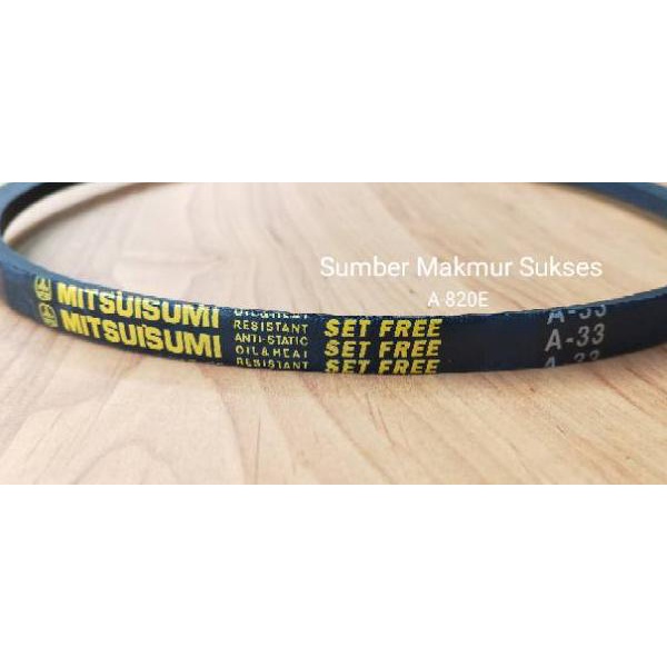 Terlaris V Belt Vanbelt Fanbelt Mesin Cuci A820E A-820E A 820E A 820 E A33 A 33 A-33 Mitsuisumi Grad