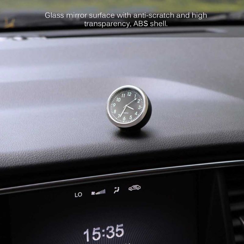 Jam Analog Mobil Interior Dashboard Mobil Menyala Mini Quarts  Luminious Clock