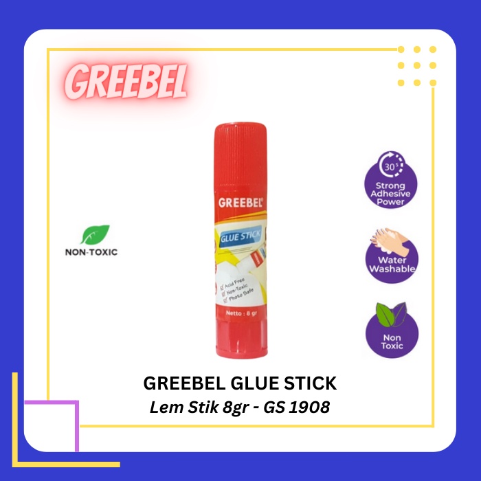 

GREEBEL Glue Stick 8gr - Lem Kertas Stik GS 1908 - 1 pcs