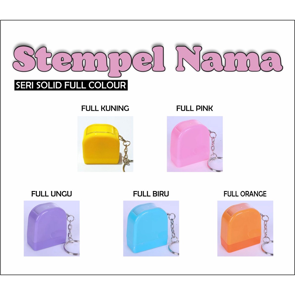 

Stempel Nama Mini Solid Dokter Bidan Perawat Apoteker Jabatan HP Free Custom Design Ukuran 10x30mm