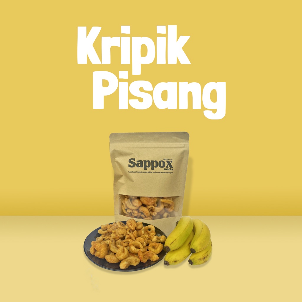 

Keripik Rambak Pisang - Mangga - JamurTiram - JamurKuping - Paprika - CabeBesar - Bombai - CimiCimi | All Variant Sappox Snacks (Makanan Ringan, Makanan Minuman, Kerupuk, Keripik)