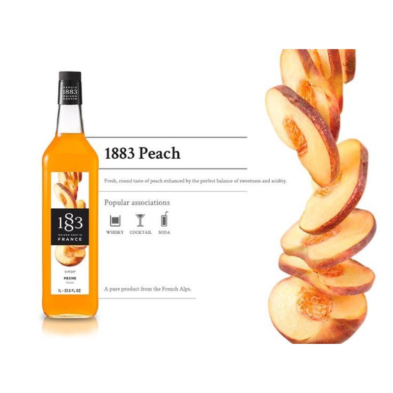 

1883 syrup Peach 1 liter