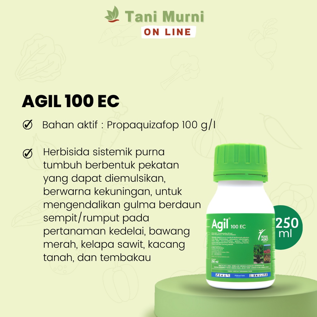 Herbisida Agil 250 ml Herbisida Selektif Khusus Bawang Merah Purna Tumbuh - Obat Suket Rumput