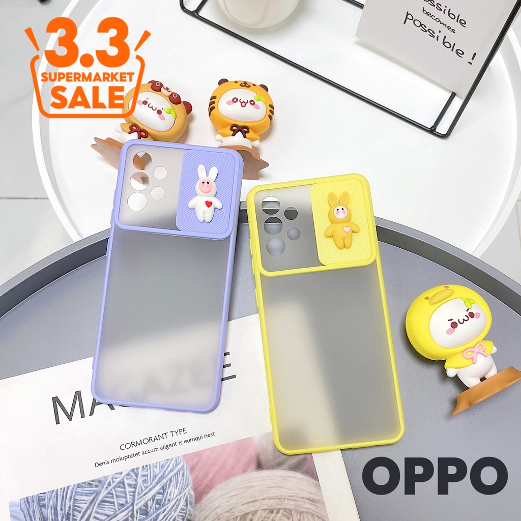 CL Phone Case Softcase Robot Cover Oppo Casing HP Cartoon Boneka Reno 5/A5 2020/A53 2020/A31/A5S/A7/