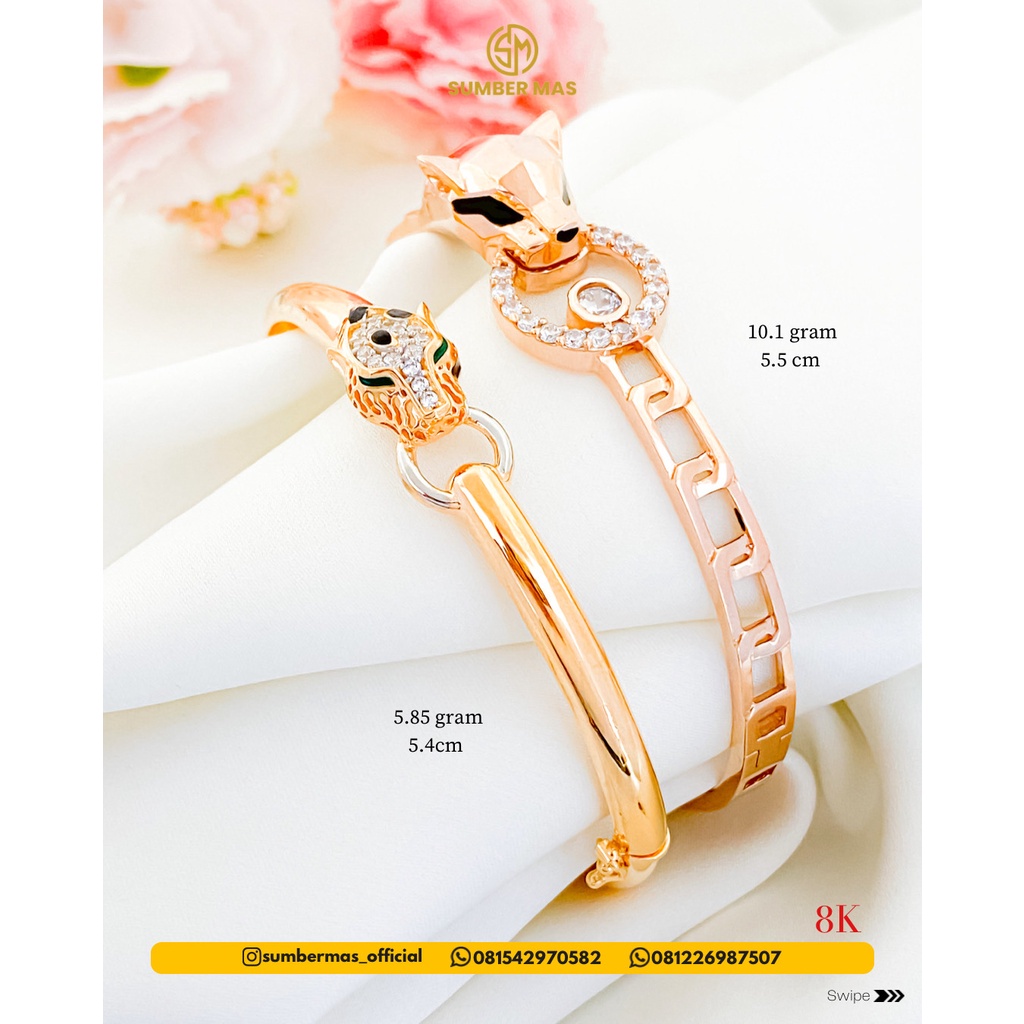 PANTHER ROSE GOLD BANGLE 8K - SUMBER MAS