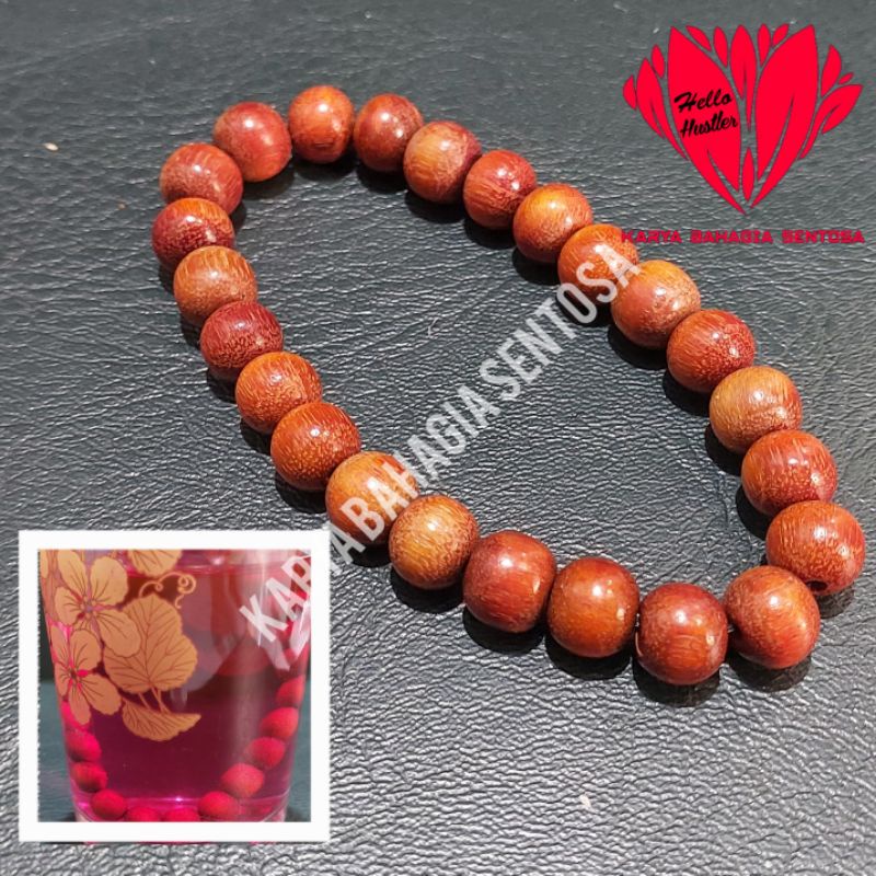 Charm Bracelet Gelang Sunan Kalijaga Tanah Jawa Bahan Kayu Merah Delima MD Istimewa