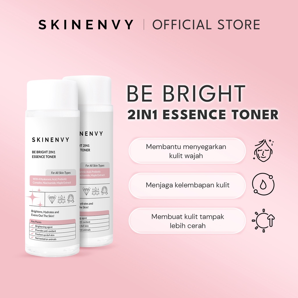 SKINENVY Bundling Be Bright 2in1 Essence Toner &amp; Be Bright Tone Up Cream