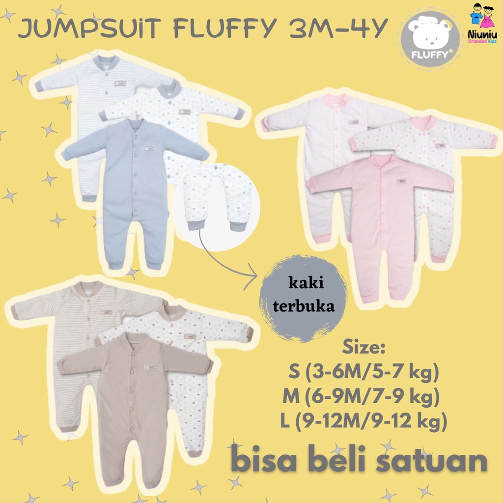 Sleepsuit Baju Tidur Setelan Oneset Fluffy Baju Bayi Anak Kids Laki laki Perempuan Cowok Cewek Unise