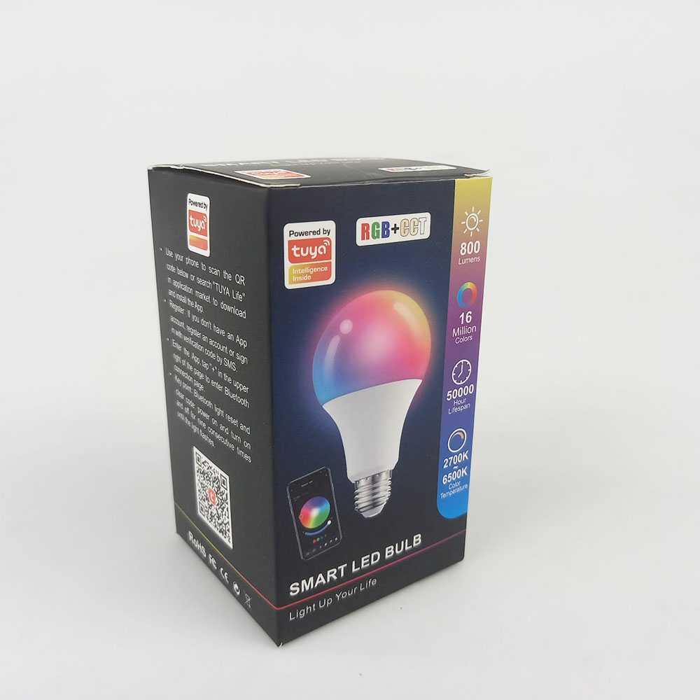 Tuya Lampu Bohlam RGB Smart Bulb Bluetooth Control E27 10 W - TY-10W - White