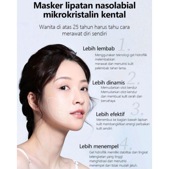 Masker Nasolabial Mikrokristalin Anti Kerut Anti Aging