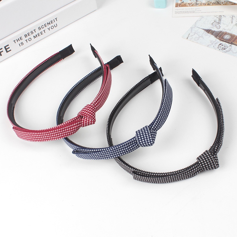 Bando ikat korea import  Ikat Kepala Busur kain sederhana Bintik-bintik wanita fashion headband liar Hair Accessories