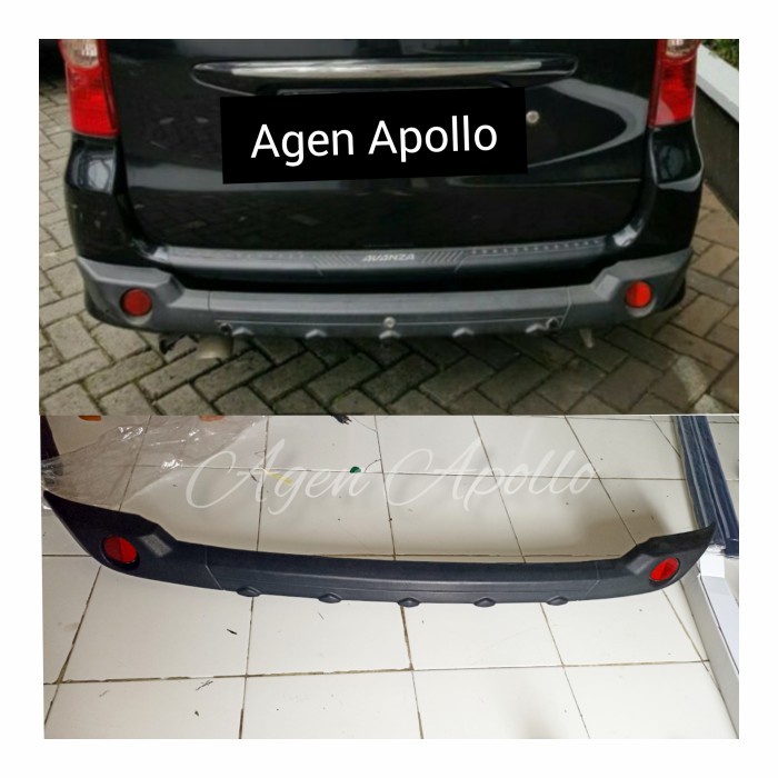 pelindung bumper belakang avanza VVT-i 2005-2011 karet piu