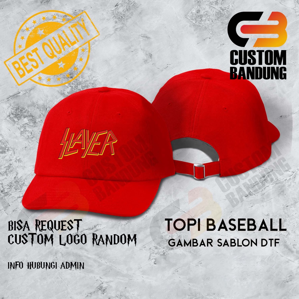 Topi Baseball Slayer Pria Wanita Topi Cap Bisa Tulis Nama Bisa COD Original High Premium Quality