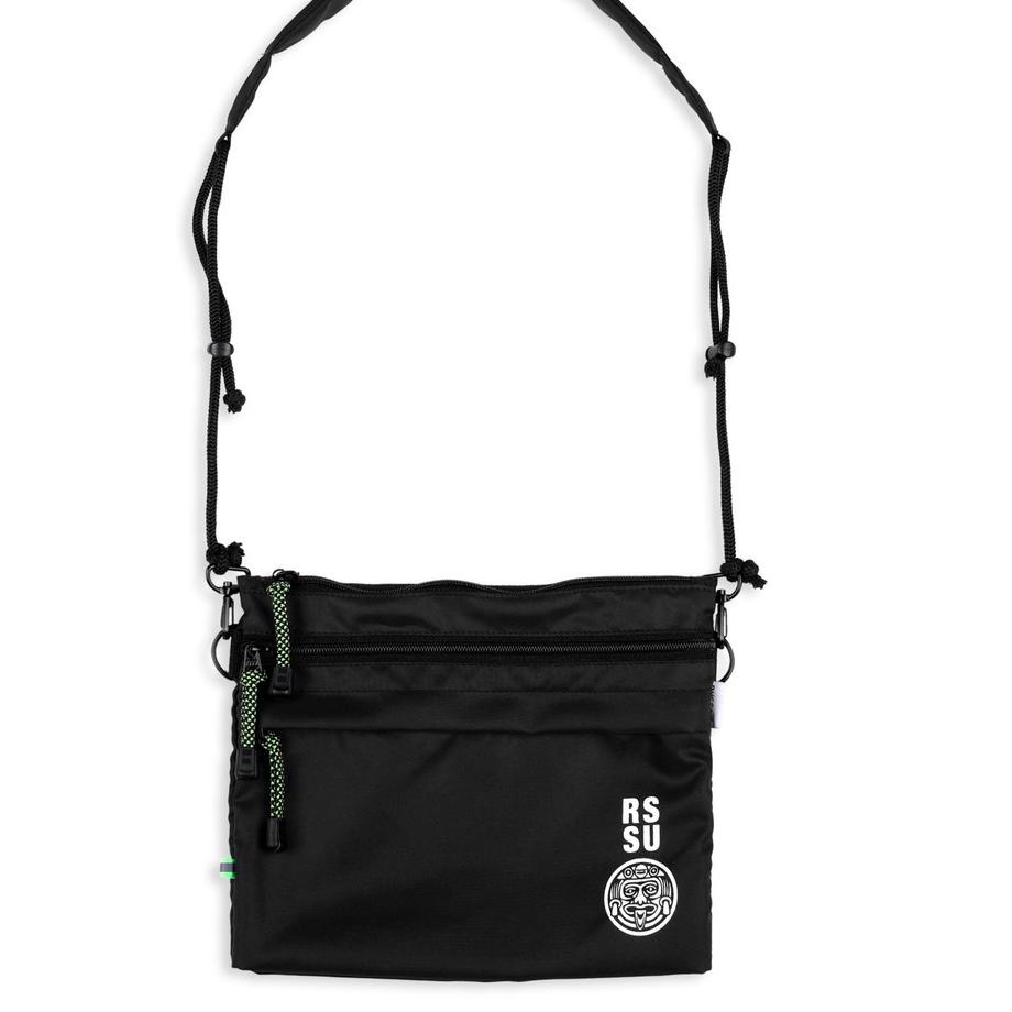 ☻ Russ Bag Tas Slingbag Elmaya Black ➵