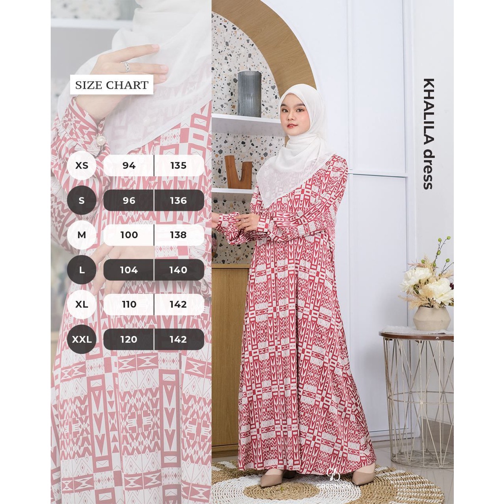 Greenism Dress Khalila Quality Premium Syar'i Dress