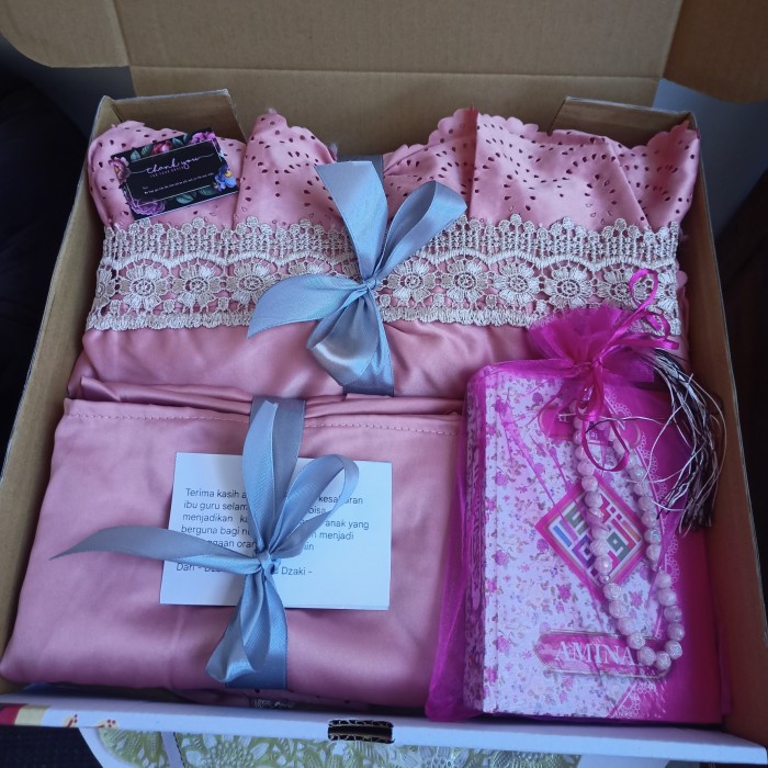 Hampers Mukena Sultan Al Mecca Mukena Dewasa Jumbo Alquran Tasbih