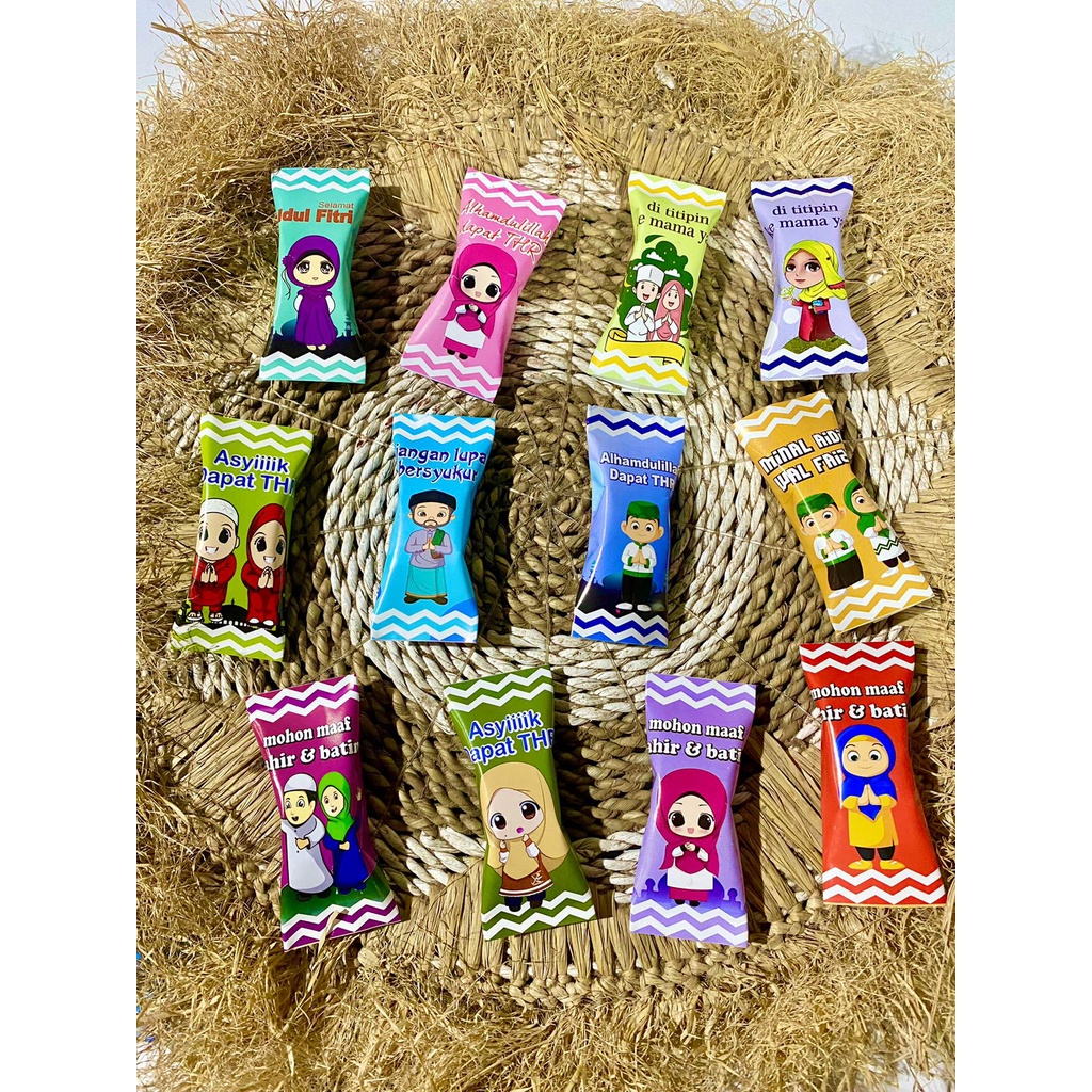 

[ 5 PACK ] ANGPAO BENTUK PERMEN / AMPLOP LUCU JUMBO ISI 50 PCS