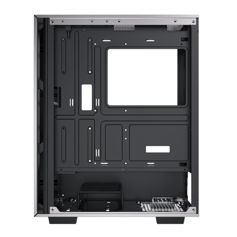 Xagatek LUX A Shadow Metal Gray - Free 1 FAN Rainbow Gaming Case