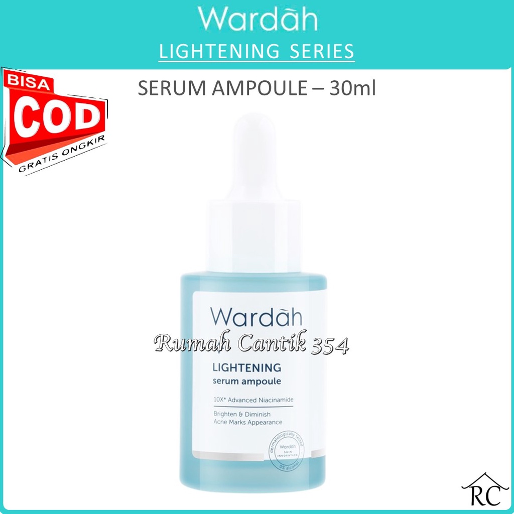 COD - WARDAH Lightening Serum Ampoule 30ml - RUMAH CANTIK 354