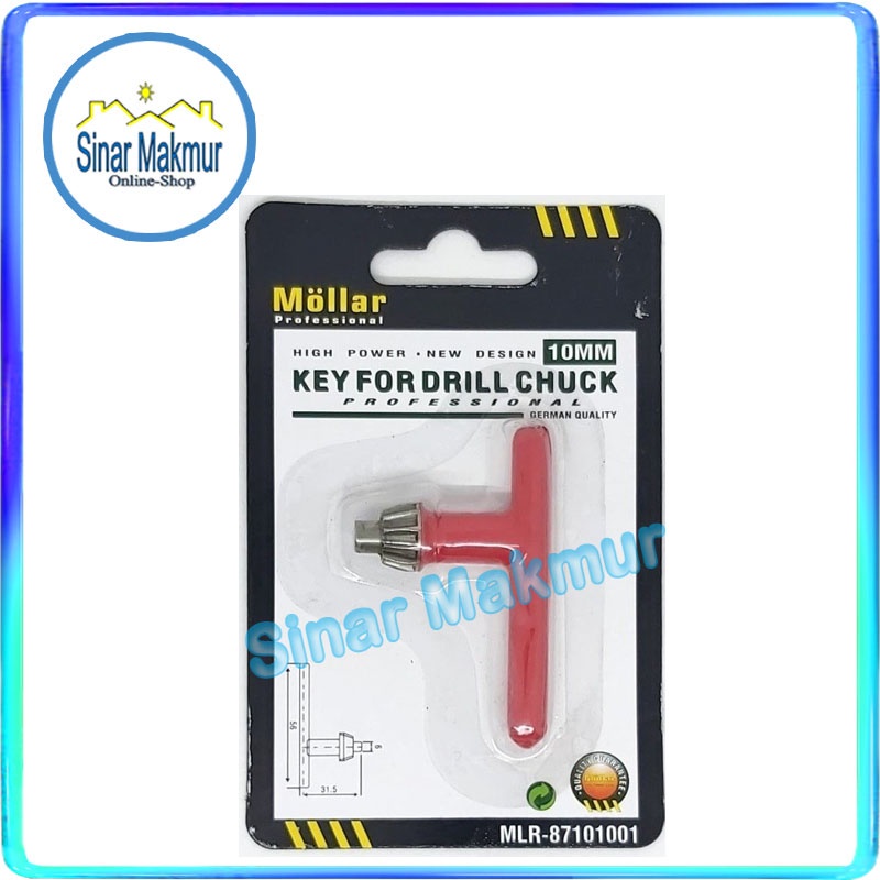 Kunci Kepala Mesin Bor Listrik 10 MM (MOLLAR)