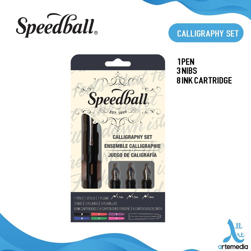 

Pena Kaligrafi Speedball Basic Calligraphy Fountain Pen Set