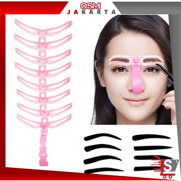 Cetakan Alis Eyebrow Template 1 PACK ISI 8 MODEL