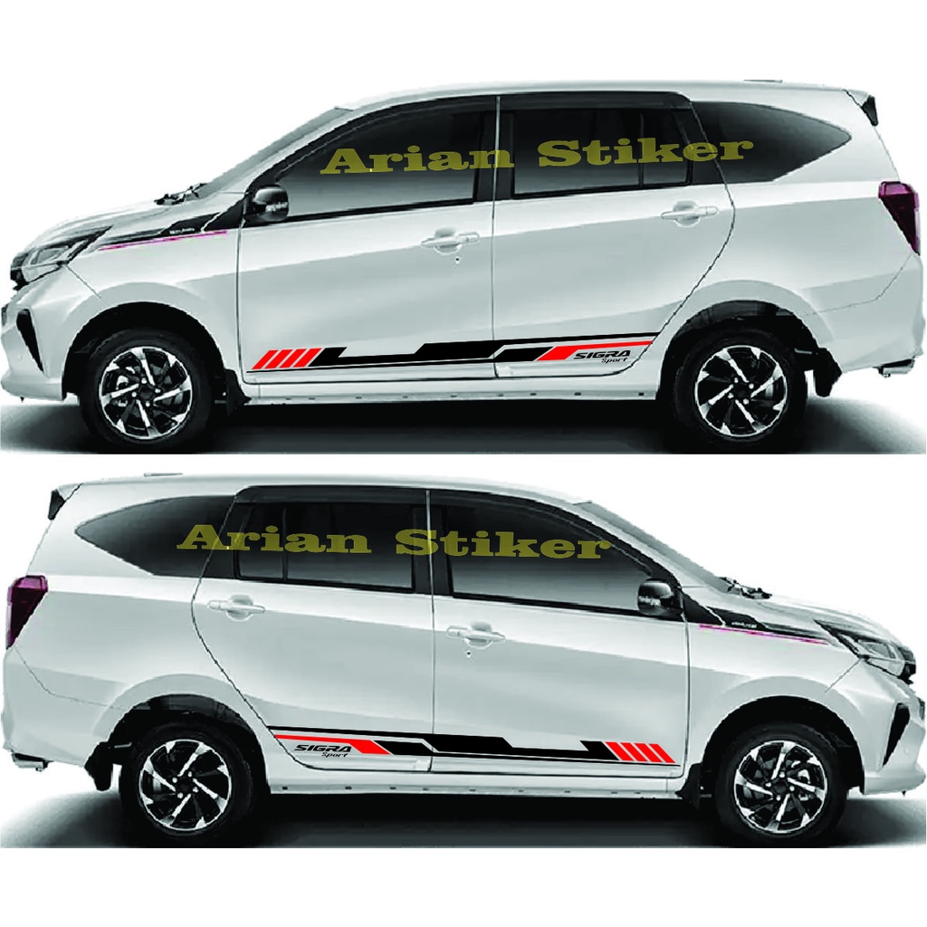 Stiker Mobil Sigra Striping List SIGRA SPORT Stiker Cutting Mobil Daihatsu Sigra Terbaru