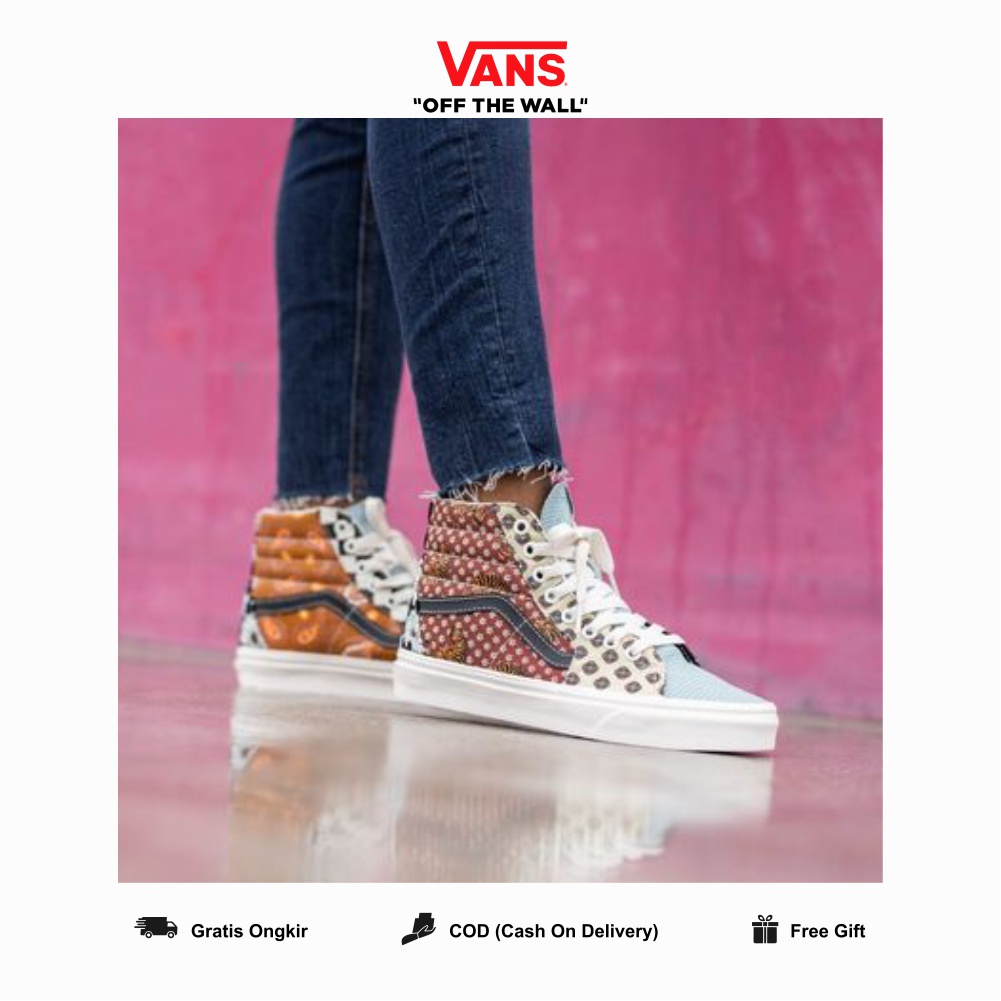 SK8 Classic Hi Tiger Patchwork Pria Wanita Original 100% BNIBWT SK 8 High Ori Global Market