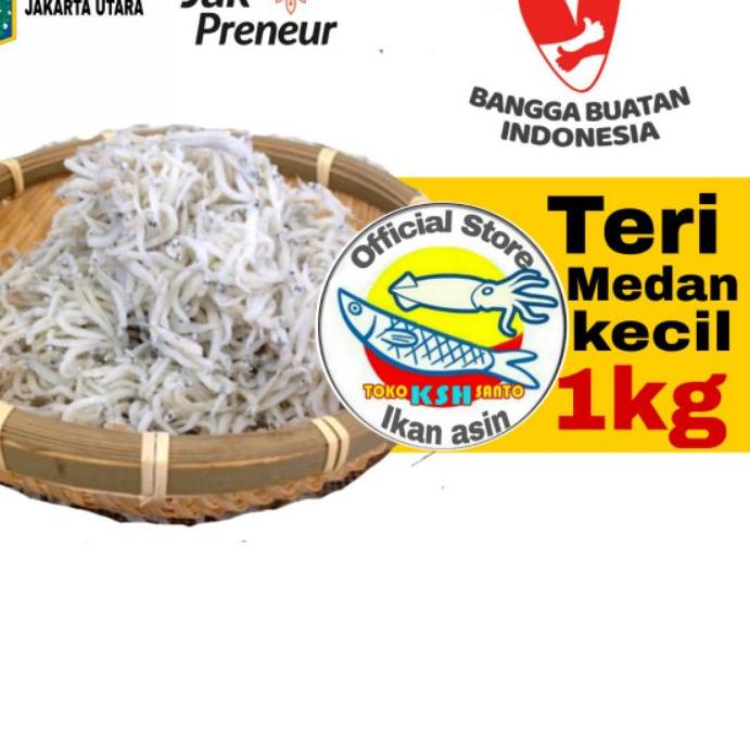 

☀ Ikan asin teri nasi medan size,kecil-1kg ✯