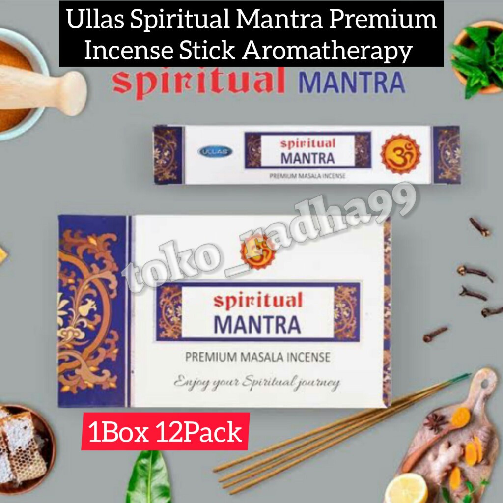 Dupa/Hio Ullas Spiritual Mantra Premium Masala incense Stick Aromatherapy 1Box 12Pack