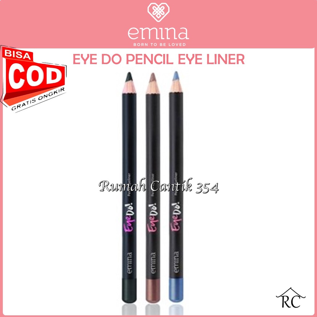 Emina Eye Do! Pencil Eye Liner 1g - Eye Liner Pensil Hasil Matte Waterproof