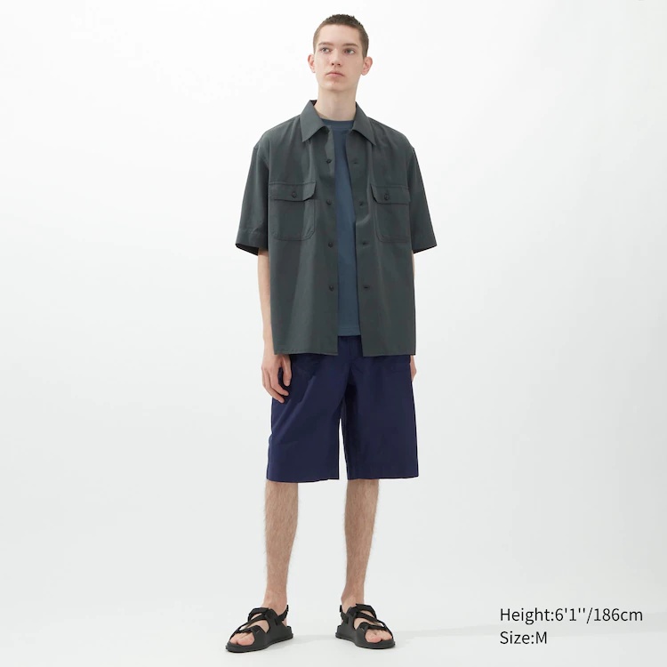 UNIQLO U Celana Pendek Relax Fit Lebar Pria JASTIP BATBOY