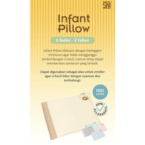 Makassar ! Babybee Infant Support Pillow with Case Bantal Balita