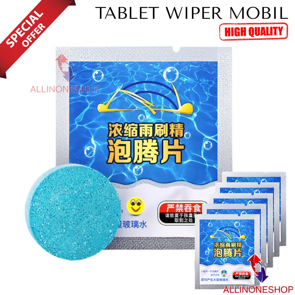 TABLET WIPER PEMBERSIH KACA MOBIL / TABLET WIPER PEMBERSIH KACA / CAIRAN SABUN PEMBERSIH KACA MULTIFUNGSI