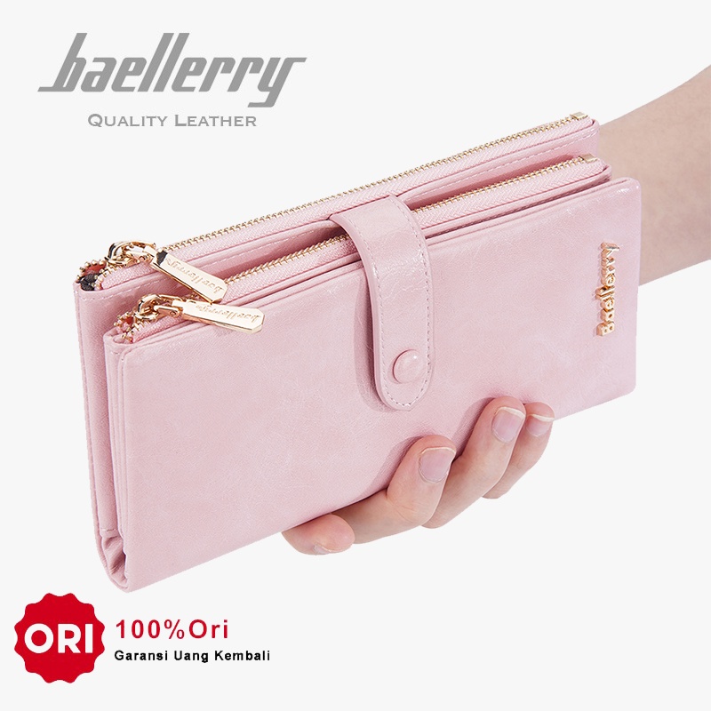 BAELLERRY N1911 Dompet Wanita Panjang Bahan Kulit PU Leather Premium WATCHKITE WKOS