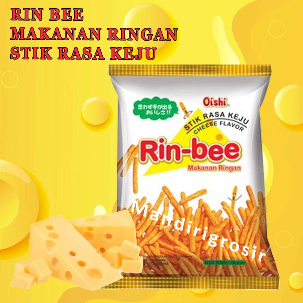 

Makanan ringan* Rin bee* stik rasa keju* 65g