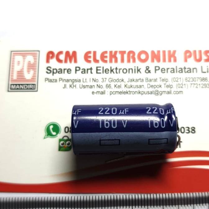 Elco Panasonic 220uf 160v 220 mikro 160 volt original pcmelektr812 Berkualitas