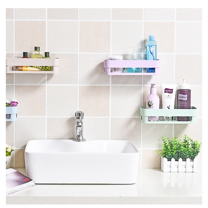 OLINE | Rak Sudut Kamar Mandi Tempel Dinding | Rak Kamar Mandi Persegi | Rak Kamar Mandi Sudut | Rak