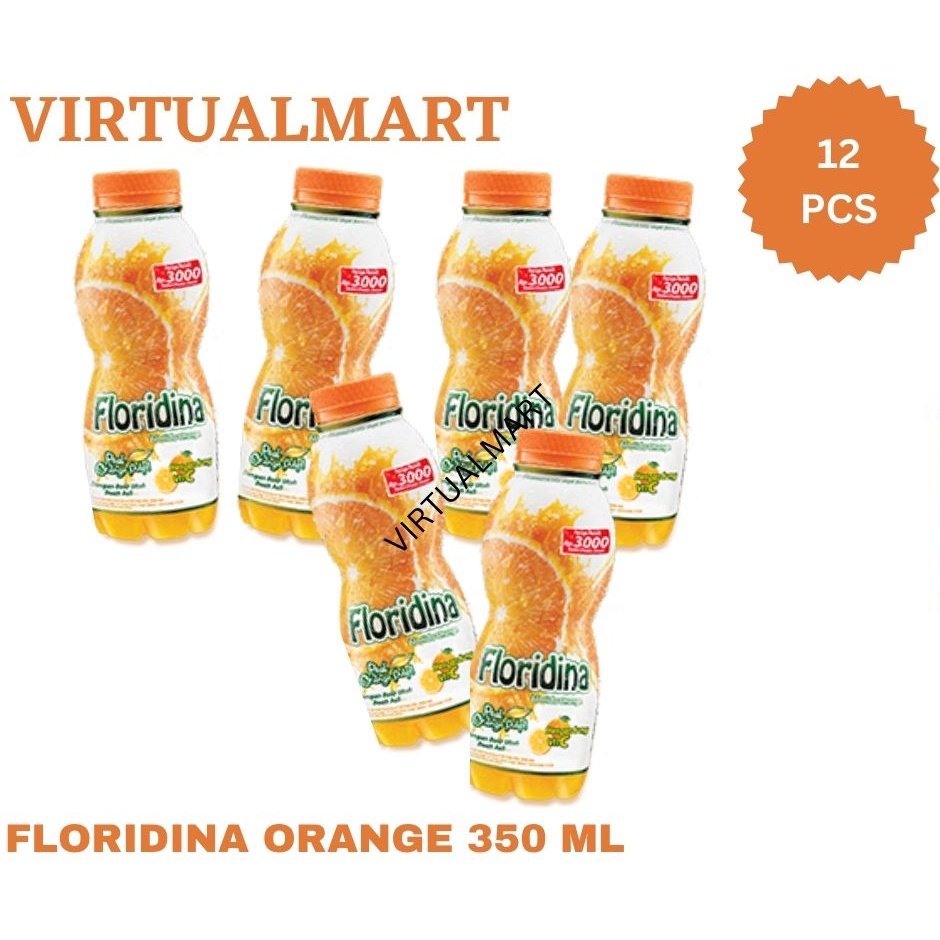 

Floridina Florida Orange Kemasan Botol 350 ML 12 PCS