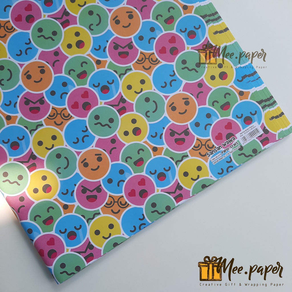 

Kertas Kado Sansan Wawa Motif Colorful Smile, Bungkus / Wrapping Paper