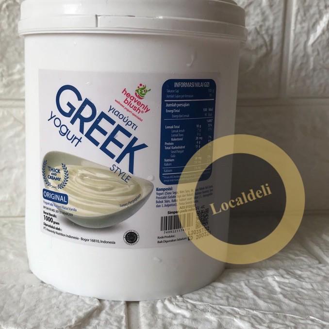 

️✔️✔️ HEAVENLY BLUSH GREEK PLAIN YOGHURT/ GREEK PLAIN YOGURT/ GREEK YOGHURT ORIGINAL 1 KG murah