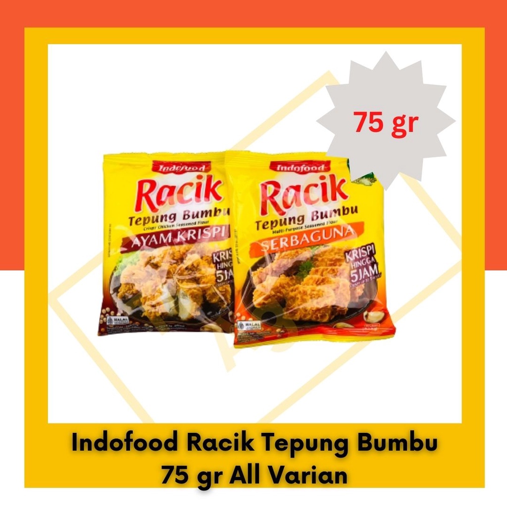 Indofood Racik Tepung Bumbu 75 gr All Varian