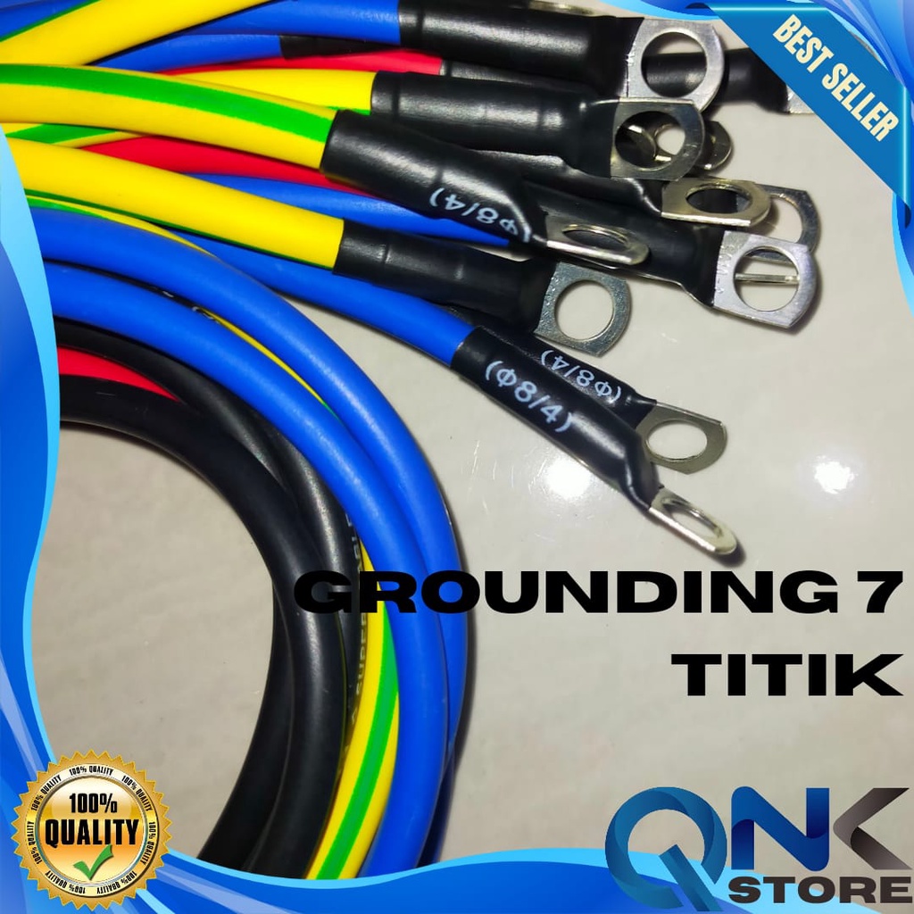 Kabel Grounding 7 Titik Full Tembaga NYAF 6mm  Kabel Negatif Kabel Massa