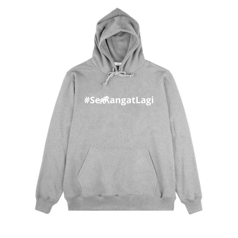 Hipokrit Official Store - Sweater Hoodie Abu Misty Size M.L.XL.XXL.XXXL Semangat Lagi House Of Smith